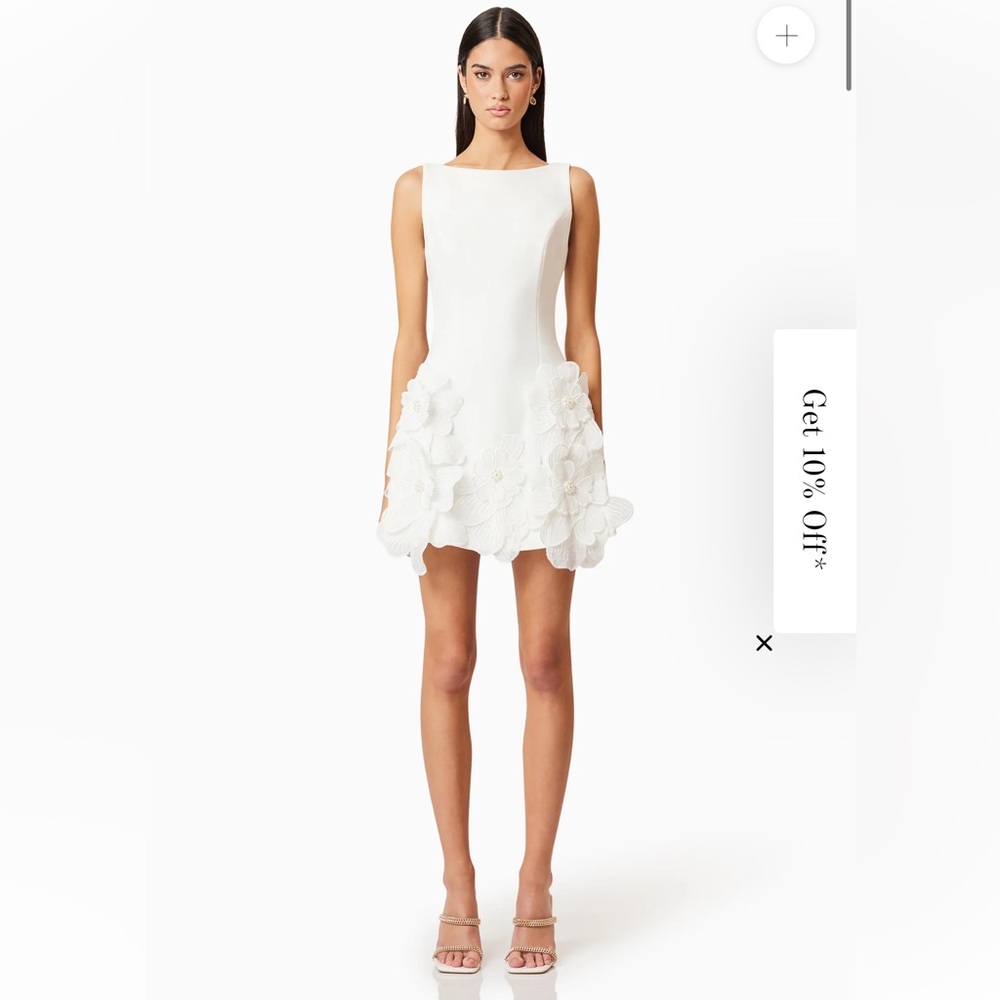 Elliatt White Floral Mini Dress